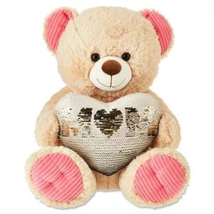 Mother’s Day Plush Sequin Bear, Mom-Way To Celebrate